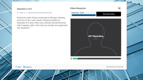 Morgan Stanley Video Interview: Handling a Red Flag