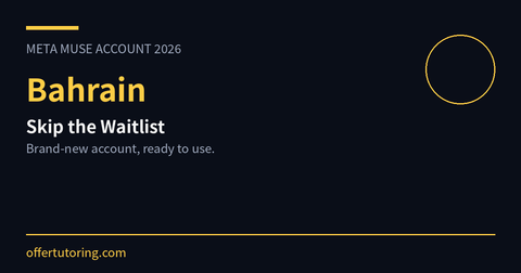 Meta Muse Account in Bahrain: Complete 2026 Registration Guide