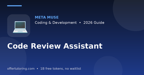 Code Review Assistant illustration – Meta Muse Coding & Development guide 2026