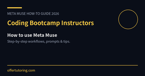 Coding Bootcamp Instructors using Meta Muse in 2026 - how-to guide