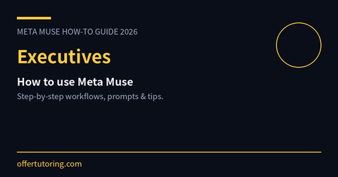 Executives using Meta Muse in 2026 - how-to guide