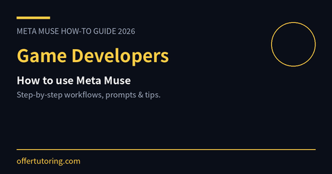 Game Developers using Meta Muse in 2026 - how-to guide