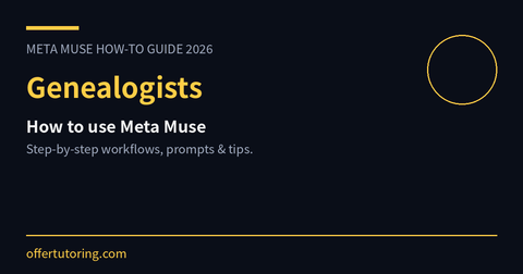 Genealogists using Meta Muse in 2026 - how-to guide