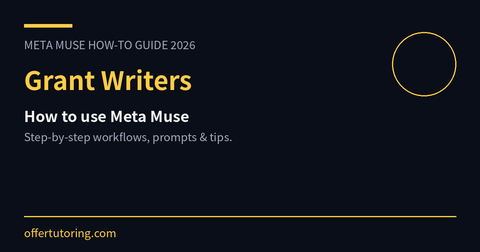 Grant Writers using Meta Muse in 2026 - how-to guide
