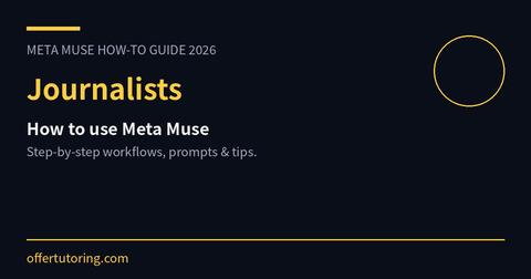 Journalists using Meta Muse in 2026 - how-to guide