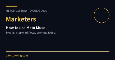 Marketers using Meta Muse in 2026 - how-to guide