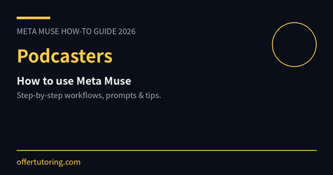Podcasters using Meta Muse in 2026 - how-to guide