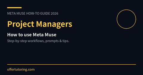 Project Managers using Meta Muse in 2026 - how-to guide