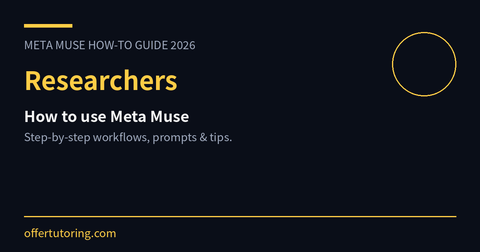 Researchers using Meta Muse in 2026 - how-to guide