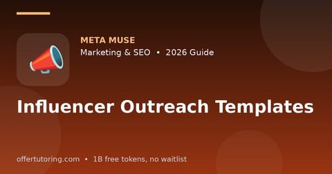 Influencer Outreach Templates illustration – Meta Muse Marketing & SEO guide 2026