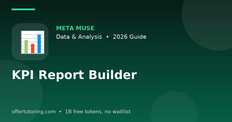 KPI Report Builder illustration – Meta Muse Data & Analysis guide 2026