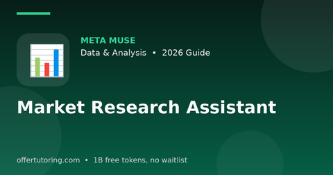 Market Research Assistant illustration – Meta Muse Data & Analysis guide 2026