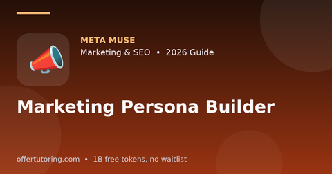 Marketing Persona Builder illustration – Meta Muse Marketing & SEO guide 2026