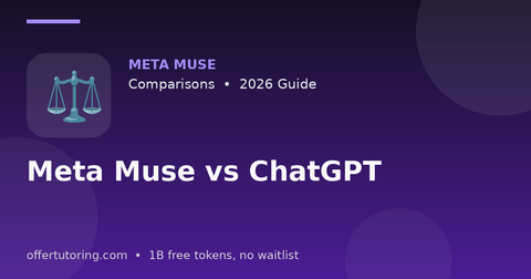 Meta Muse vs ChatGPT illustration – Meta Muse Comparisons guide 2026