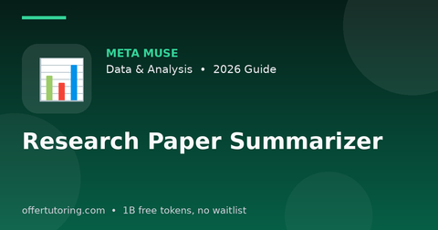Research Paper Summarizer illustration – Meta Muse Data & Analysis guide 2026