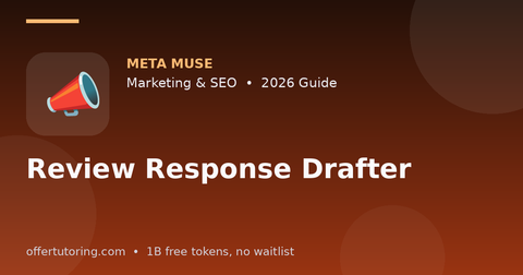 Review Response Drafter illustration – Meta Muse Marketing & SEO guide 2026