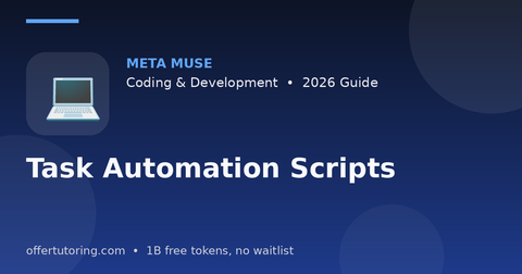 Task Automation Scripts illustration – Meta Muse Coding & Development guide 2026