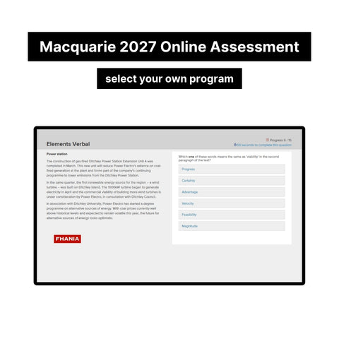2027 Macquarie Online Psychometric Assessment Tutorials