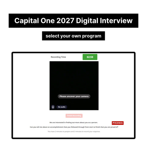 2027 Capital One Virtual Job Tryout Online Test and Digital Interview Tutorials