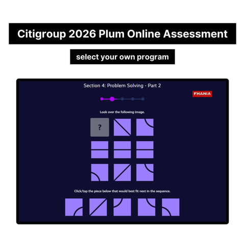 2026 Citigroup Online Assessment Plum Tutorials