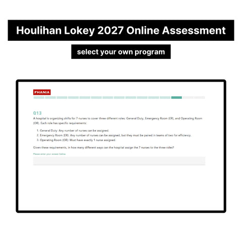2027 Houlihan Lokey Online Assessment Exact Questions & Answers
