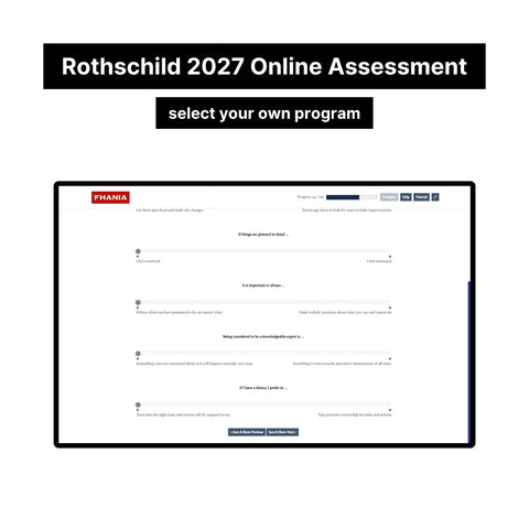 2027 Rothschild Blended Online Assessment Exact Questions and Answers