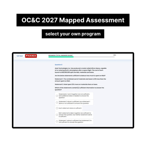2027 OC&C Strategy Consultants Online Test Tutorials (One-Way Video Assessment and Mapped Test)