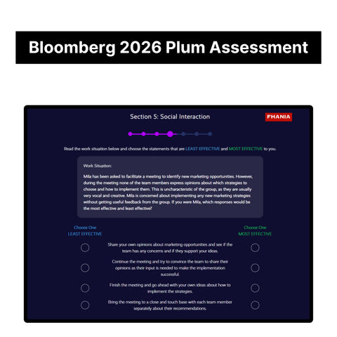 2026 Bloomberg Plum Online Assessment & Video Interview Tutorials