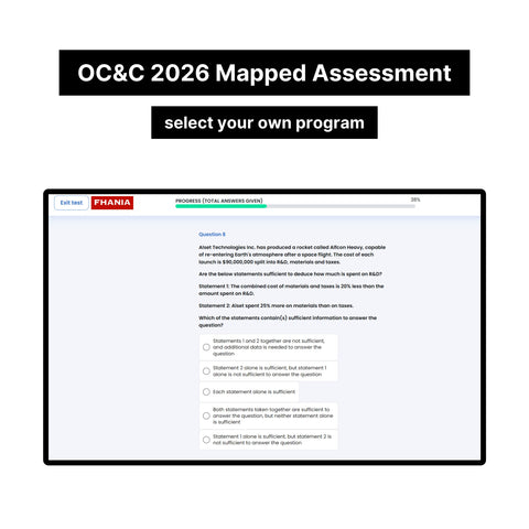 2026 OC&C Strategy Consultants Online Test Tutorials (One-Way Video Assessment and Mapped Test)