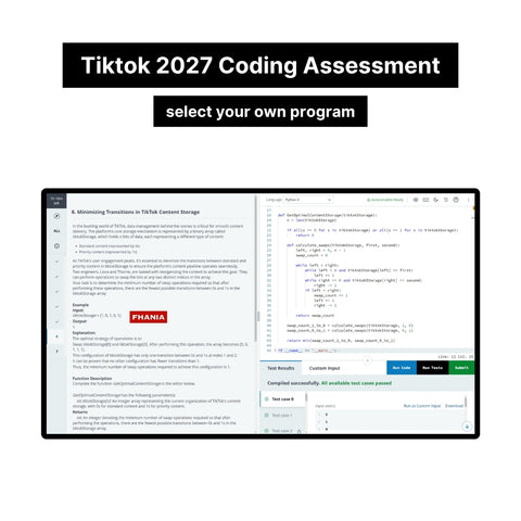 2027 TikTok Online Hackerrank Coding Assessment Tutorials