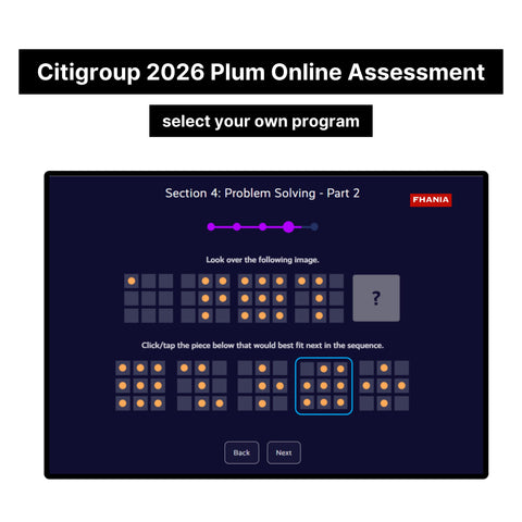 2026 Citigroup Online Assessment Plum Tutorials