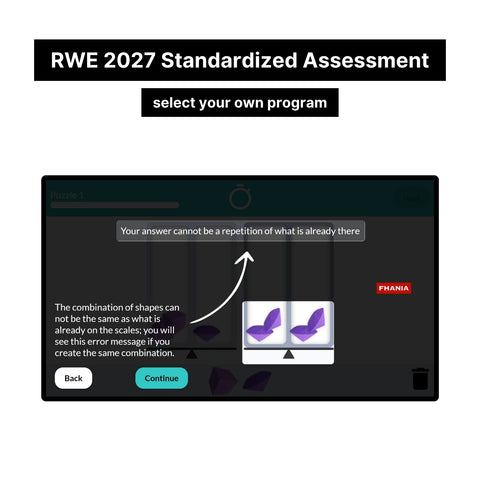 2027 RWE Standardised Assessment Online Analytics Test and Tutorials