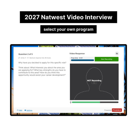 2027 NatWest Group Online Assessment and Video Interview Tutorials