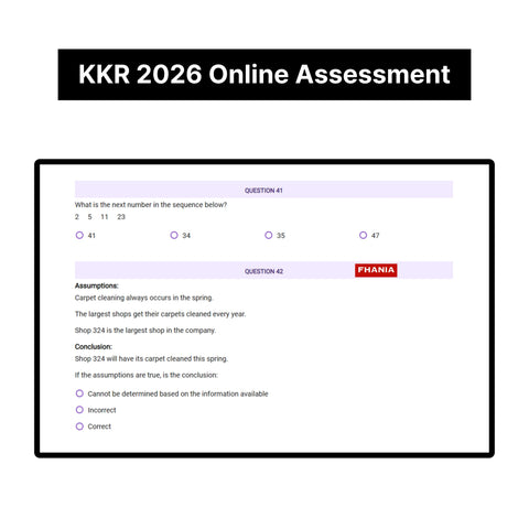 2026 KKR Predictive Cognitive Assessment Exact Questions & Answers