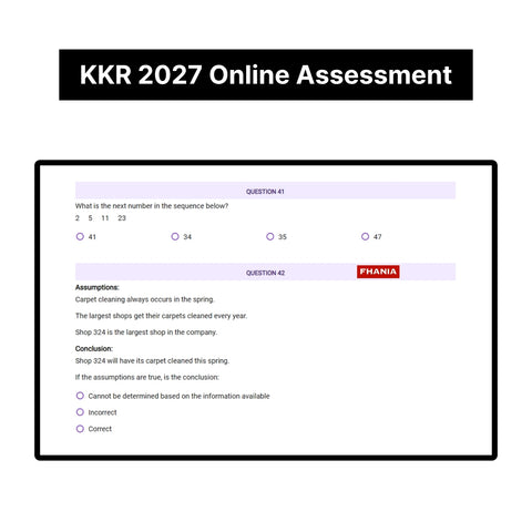 2027 KKR Predictive Cognitive Assessment Exact Questions & Answers