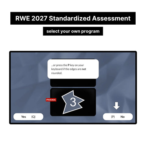 2027 RWE Standardised Assessment Online Analytics Test and Tutorials