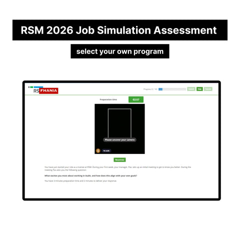 2026 RSM Online Situational Assessment and Job Simulation Assessment Tutorials