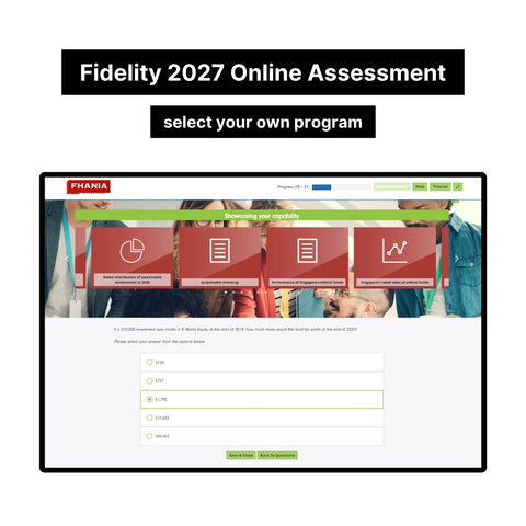2027 Fidelity International Online Assessment Tutorials