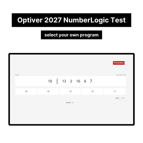 2027 Optiver Online Assessment Exact Questions & Answers