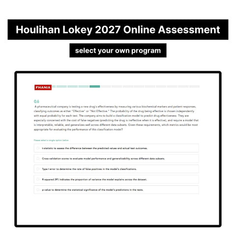 2027 Houlihan Lokey Online Assessment Exact Questions & Answers