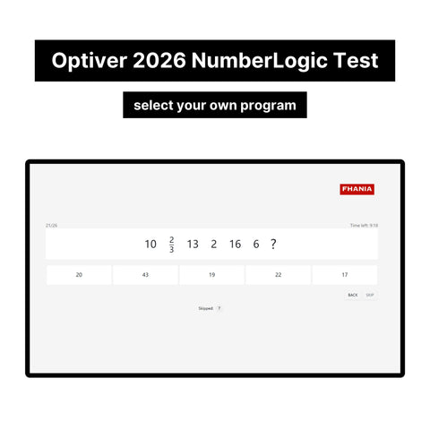 2026 Optiver Online Assessment Exact Questions & Answers