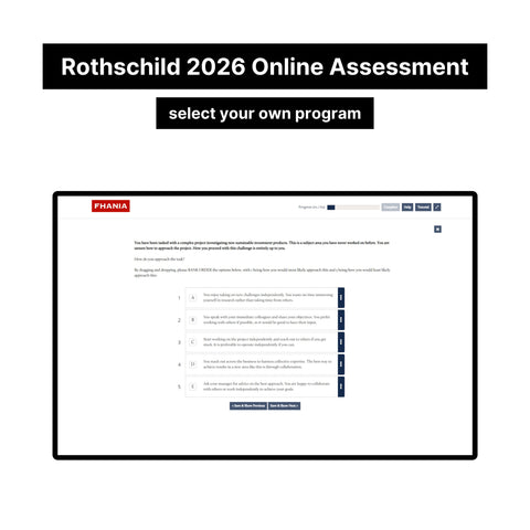 2026 Rothschild Blended Online Assessment Exact Questions and Answers