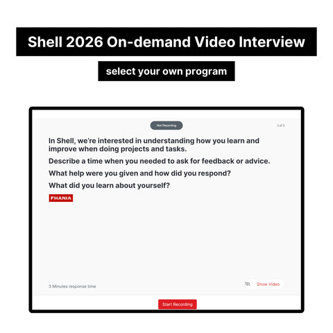 2026 Shell Virtual Job Tryout and On-demand Interview Tutorials