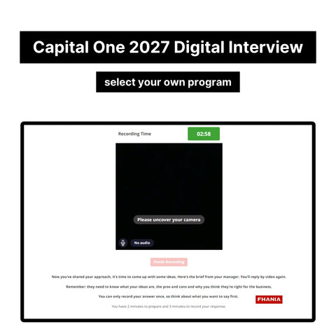 2027 Capital One Virtual Job Tryout Online Test and Digital Interview Tutorials