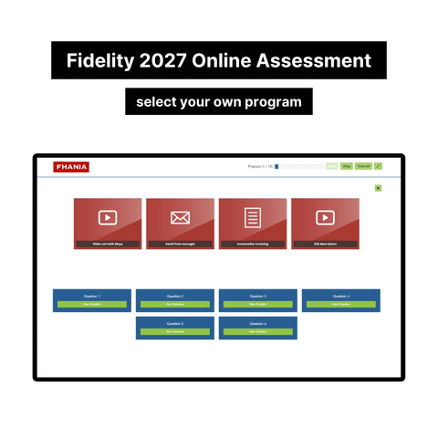 2027 Fidelity International Online Assessment Tutorials