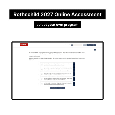 2027 Rothschild Blended Online Assessment Exact Questions and Answers