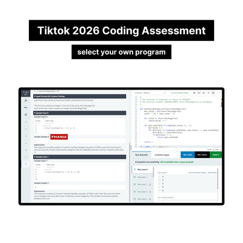 2026 TikTok Online Hackerrank Coding Assessment Tutorials