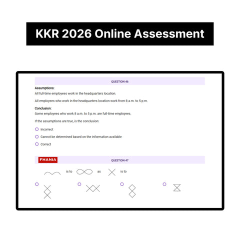 2026 KKR Predictive Cognitive Assessment Exact Questions & Answers