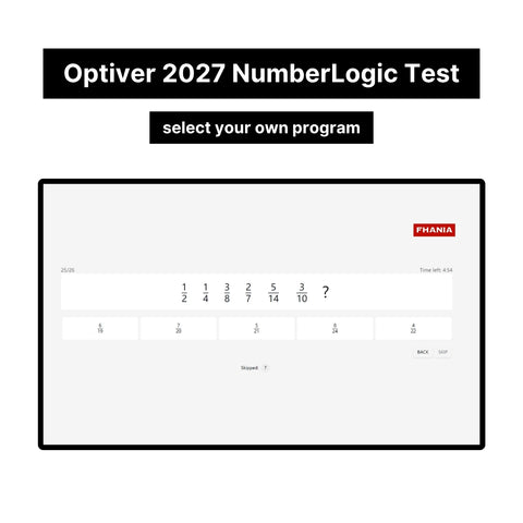 2027 Optiver Online Assessment Exact Questions & Answers