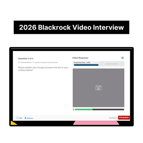 2026 BlackRock Pre-interview Assessment - Virtual Cover Letter | Coding Technical Challenge Answers